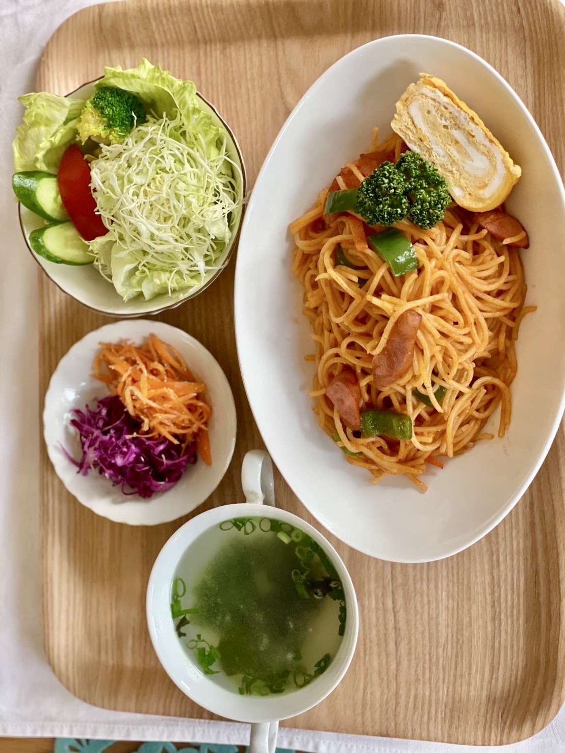 スパゲッティナポリタン定食